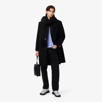 Unisex-halsduk i alpackaull med fransar Unisex-halsduk i alpackaull med fransar