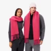 Unisex-halsduk i alpackaull med fransar Unisex-halsduk i alpackaull med fransar
