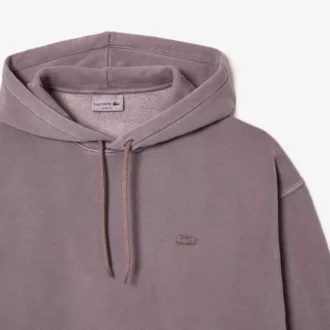 Unisex-hoodie i bomullsfleece med lös passform
