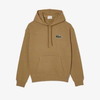 Unisex-hoodie i fleece med lös passform