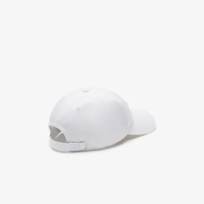 Unisex-keps i bomullstwill med krokodilmärke Unisex-keps i bomullstwill med krokodilmärke
