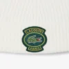 Unisex-mössa i ribbad ull med emblem Unisex-mössa i ribbad ull med emblem