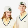 Unisex-mössa i ribbad ull med emblem Unisex-mössa i ribbad ull med emblem