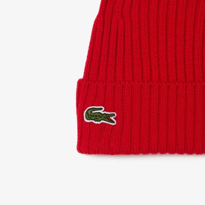 Unisex-mössa i ribbstickad borstad ull Unisex-mössa i ribbstickad borstad ull