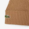 Unisex-mössa i ribbstickad borstad ull Unisex-mössa i ribbstickad borstad ull