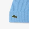 Unisex-mössa i ribbstickad borstad ull Unisex-mössa i ribbstickad borstad ull