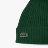 Unisex-mössa i ribbstickad borstad ull Unisex-mössa i ribbstickad borstad ull