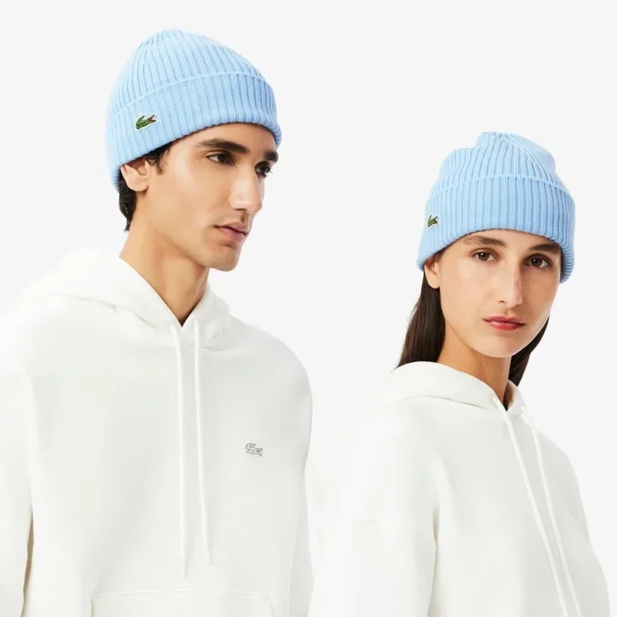 Unisex-mössa i ribbstickad borstad ull Unisex-mössa i ribbstickad borstad ull