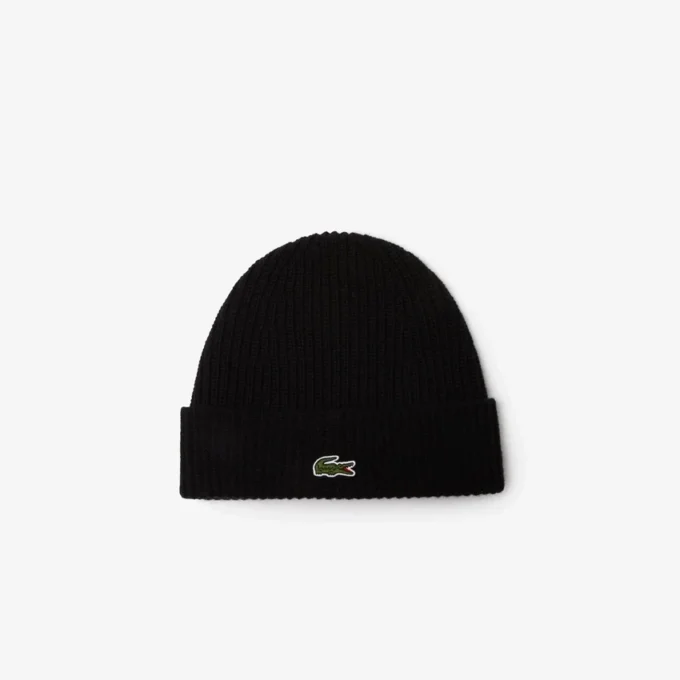 Unisex-mössa i ribbstickad ull