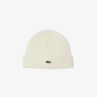 Unisex ribbad mössa i ull