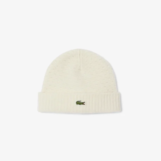 Unisex ribbad mössa i ull