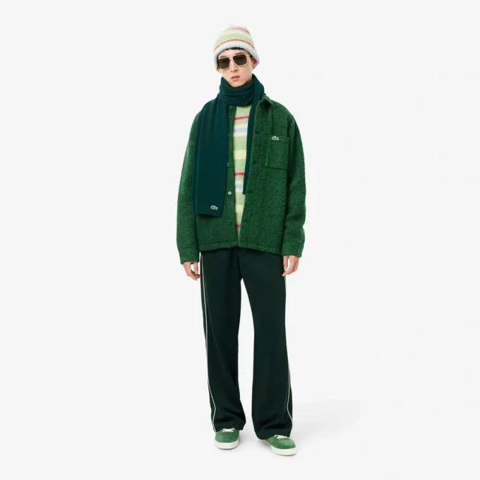 Unisex ribbad ullhalsduk Unisex ribbad ullhalsduk
