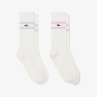 Unisex-strumpor i ribbad bomull