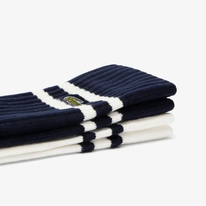 Unisex-strumpor i ribbad bomull