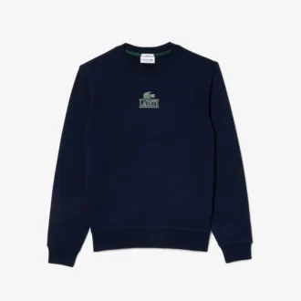 Unisex-Sweatshirt i fleece med signaturtryck