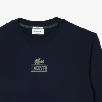Unisex-Sweatshirt i fleece med signaturtryck