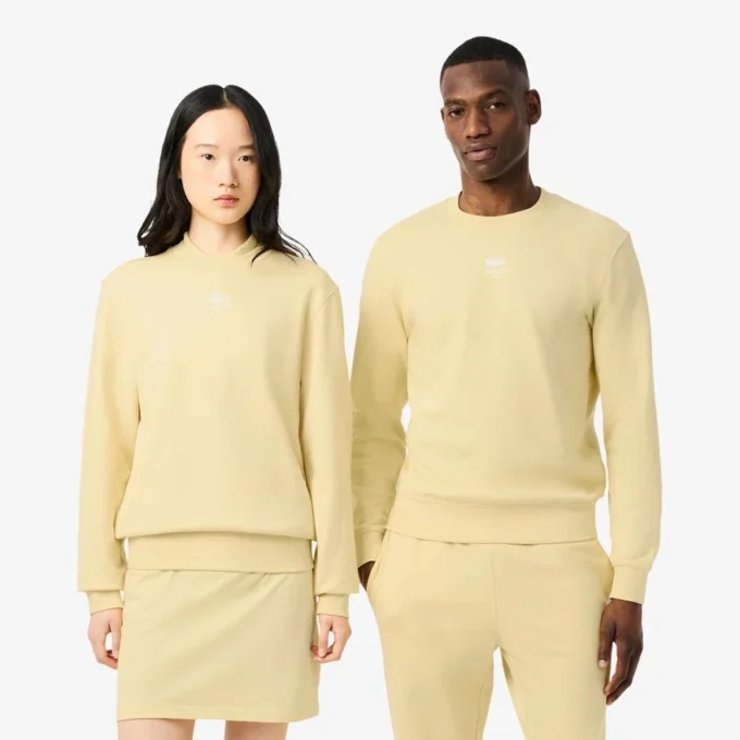 Unisex-Sweatshirt i fleece med tryck Unisex-Sweatshirt i fleece med tryck