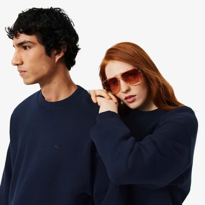 Unisex-Sweatshirt i tjock fleece med lös passform Unisex-Sweatshirt i tjock fleece med lös passform