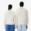 Unisex-tröja med V-ringning och ränder Unisex-tröja med V-ringning och ränder
