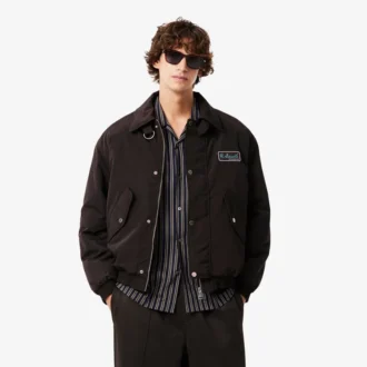 Vattenavvisande Aviator-jacka med emblem för herr
