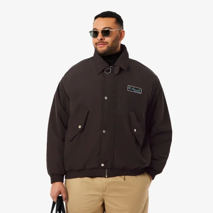 Vattenavvisande Aviator-jacka med emblem för herr