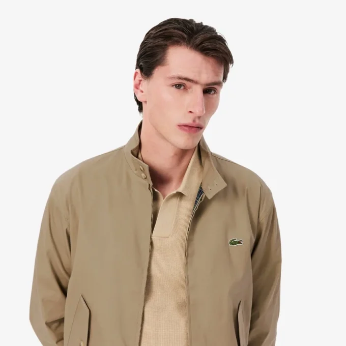 Vattenavvisande Harrington-jacka i twill för herr Vattenavvisande Harrington-jacka i twill för herr