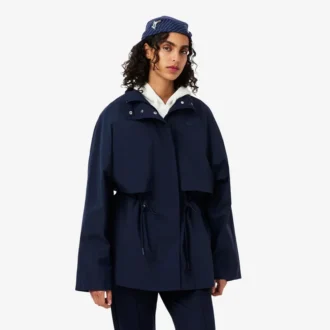 Vattenavvisande oversized-parkas i mellanglängd