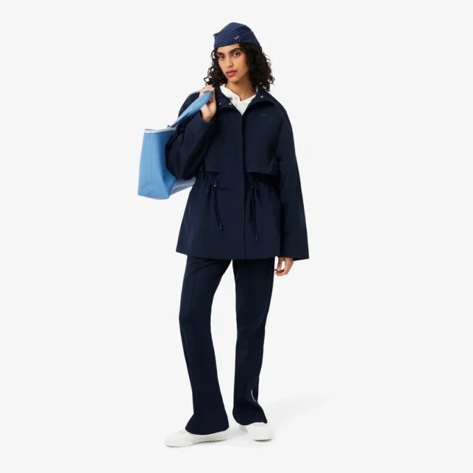 Vattenavvisande oversized-parkas i mellanglängd Vattenavvisande oversized-parkas i mellanglängd