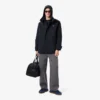 Vattenavvisande parkas med huva i mellanglängd för herr Vattenavvisande parkas med huva i mellanglängd för herr