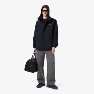 Vattenavvisande parkas med huva i mellanglängd för herr Vattenavvisande parkas med huva i mellanglängd för herr
