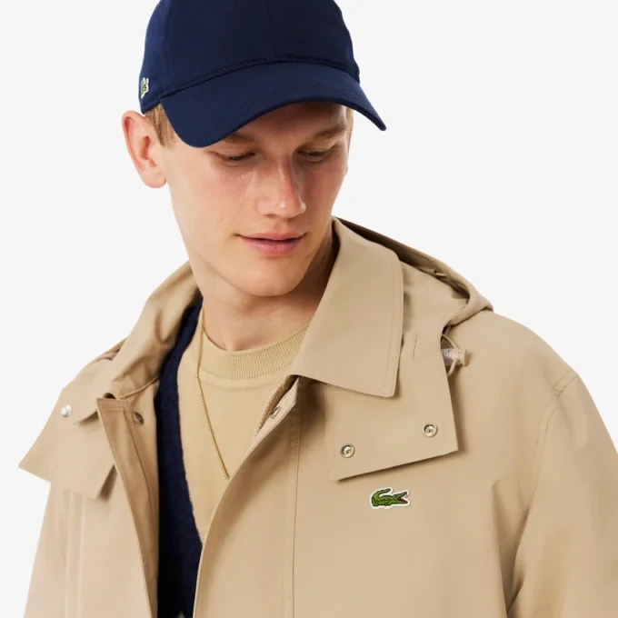 Vattenavvisande parkas med huva i mellanglängd för herr Vattenavvisande parkas med huva i mellanglängd för herr