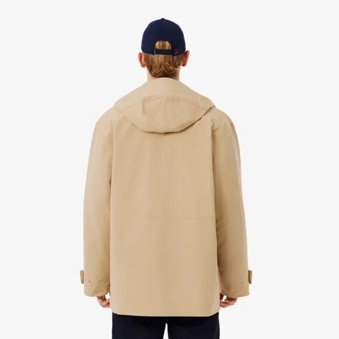 Vattenavvisande parkas med huva i mellanglängd för herr Vattenavvisande parkas med huva i mellanglängd för herr