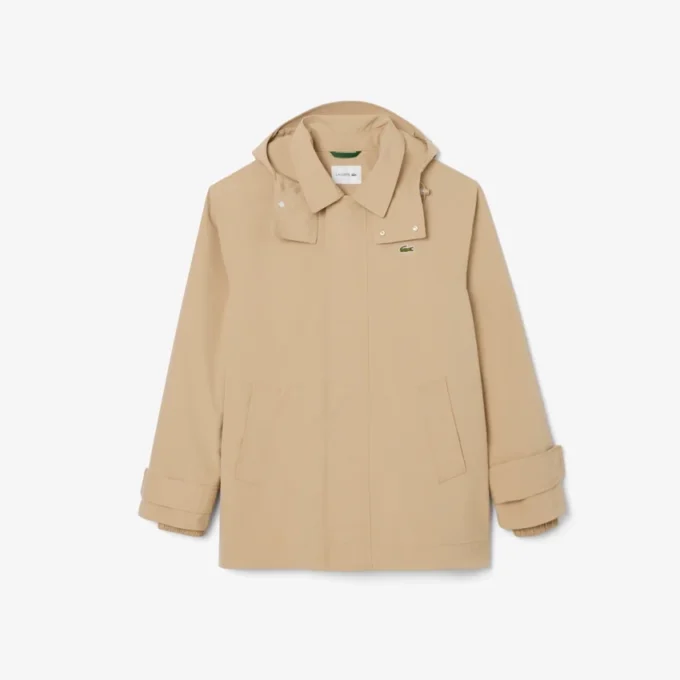 Vattenavvisande parkas med huva i mellanglängd för herr Vattenavvisande parkas med huva i mellanglängd för herr
