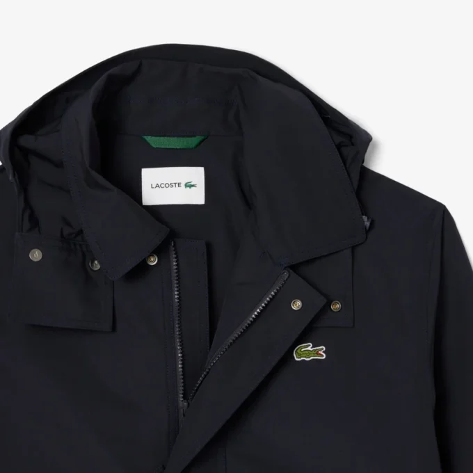 Vattenavvisande parkas med huva i mellanglängd för herr Vattenavvisande parkas med huva i mellanglängd för herr