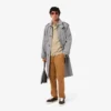 Vattenavvisande rutig trenchcoat för herr Vattenavvisande rutig trenchcoat för herr