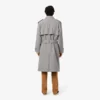 Vattenavvisande rutig trenchcoat för herr Vattenavvisande rutig trenchcoat för herr