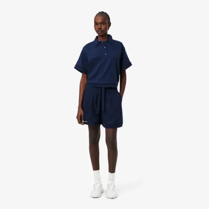 Överdimensionerade, lediga bermuda-shorts i linneblandning Överdimensionerade, lediga bermuda-shorts i linneblandning