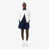 Överdimensionerade, lediga bermuda-shorts i linneblandning Överdimensionerade, lediga bermuda-shorts i linneblandning