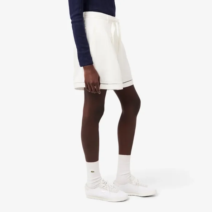Överdimensionerade, lediga bermuda-shorts i linneblandning Överdimensionerade, lediga bermuda-shorts i linneblandning
