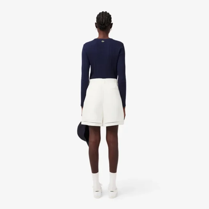 Överdimensionerade, lediga bermuda-shorts i linneblandning Överdimensionerade, lediga bermuda-shorts i linneblandning
