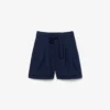 Överdimensionerade, lediga bermuda-shorts i linneblandning Överdimensionerade, lediga bermuda-shorts i linneblandning