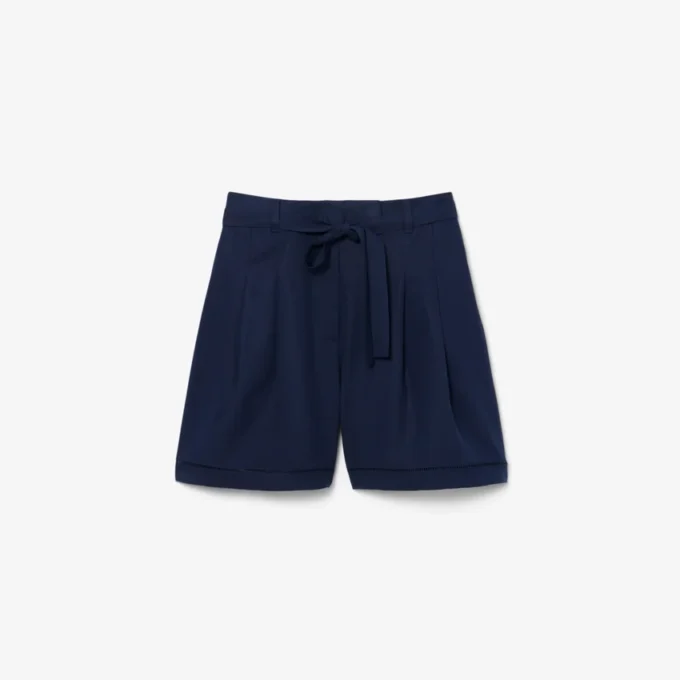 Överdimensionerade, lediga bermuda-shorts i linneblandning Överdimensionerade, lediga bermuda-shorts i linneblandning