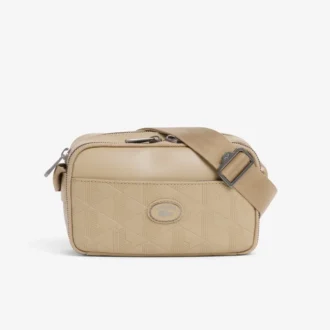 Vertikal läderväska med monogram Vertikal läderväska med monogram