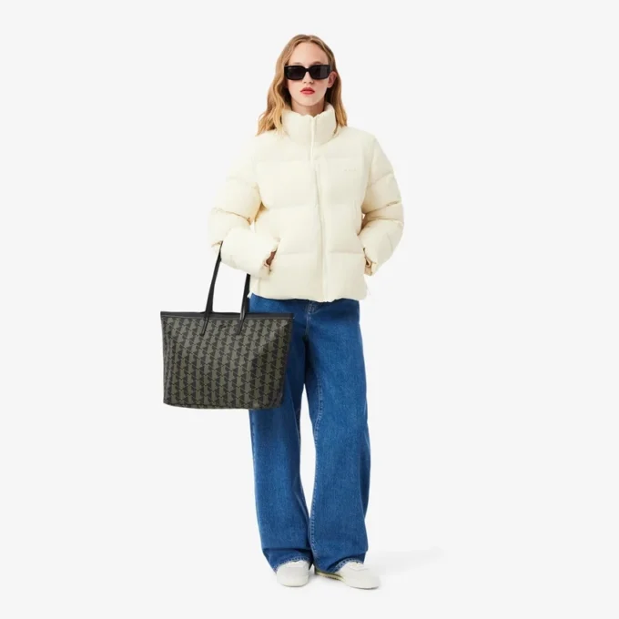 Zely Tote & Pouch med kornmönster Zely Tote & Pouch med kornmönster