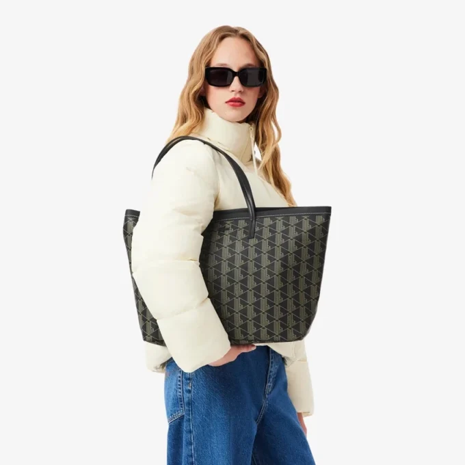 Zely Tote & Pouch med kornmönster Zely Tote & Pouch med kornmönster