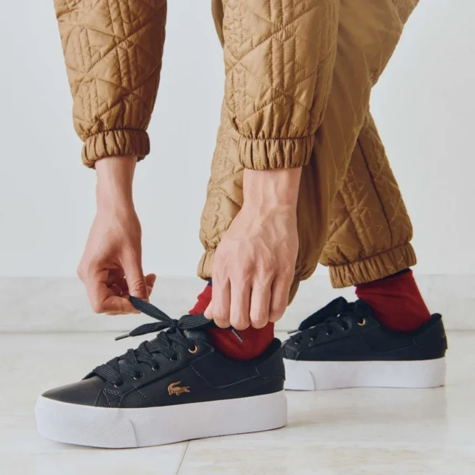 Ziane plattformsneakers i läder för dam